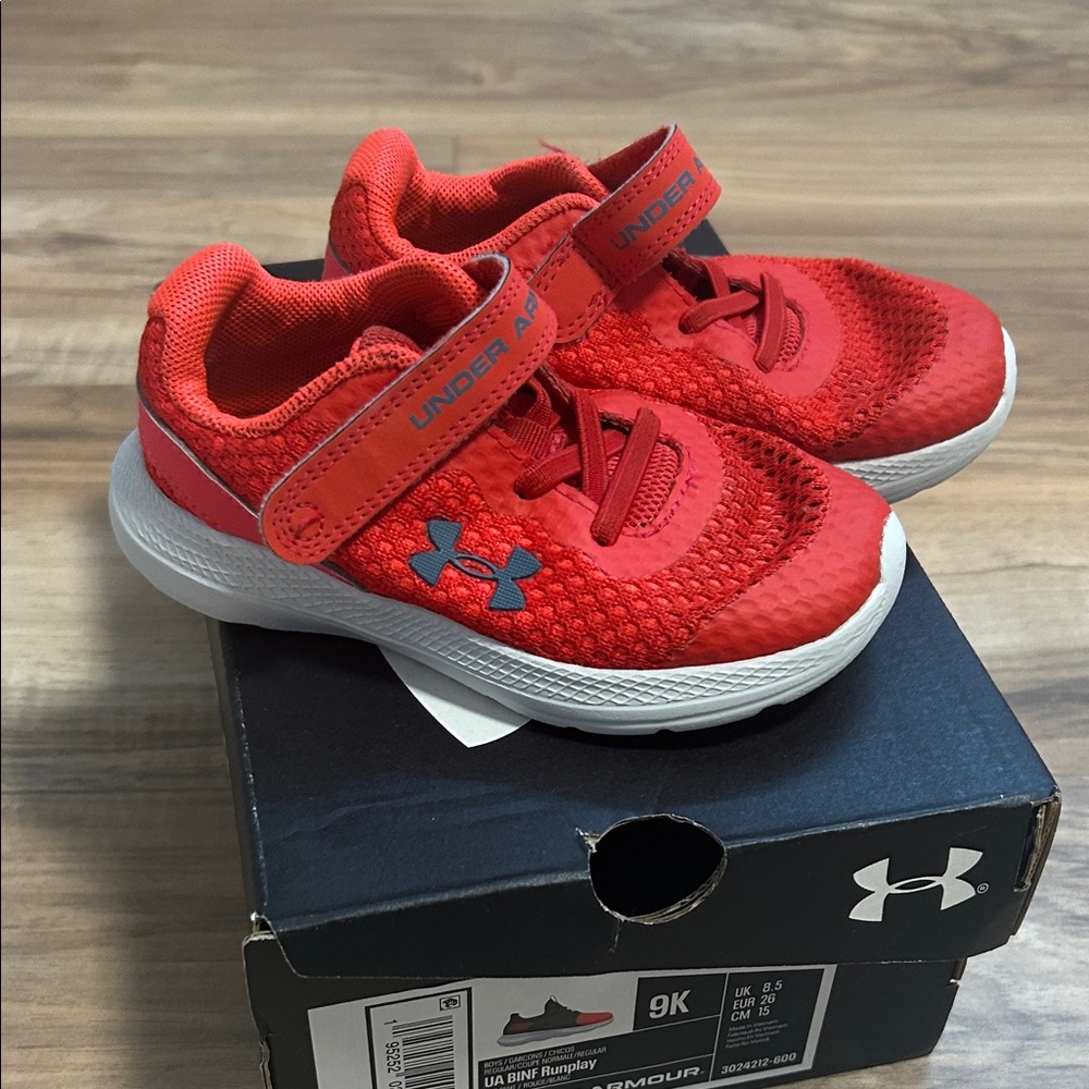 Under Armour Kids Bright Red Sneakers